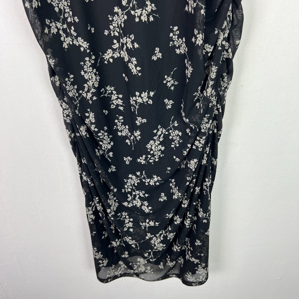 NWT Stitch Fix 41 Hawthorn Sophia Sleeveless Midi Dress Black Floral Size 1X - Picture 4 of 13